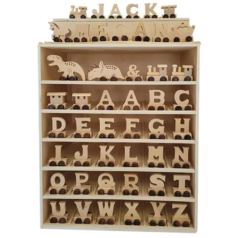 Zugbuchstaben aus Holz