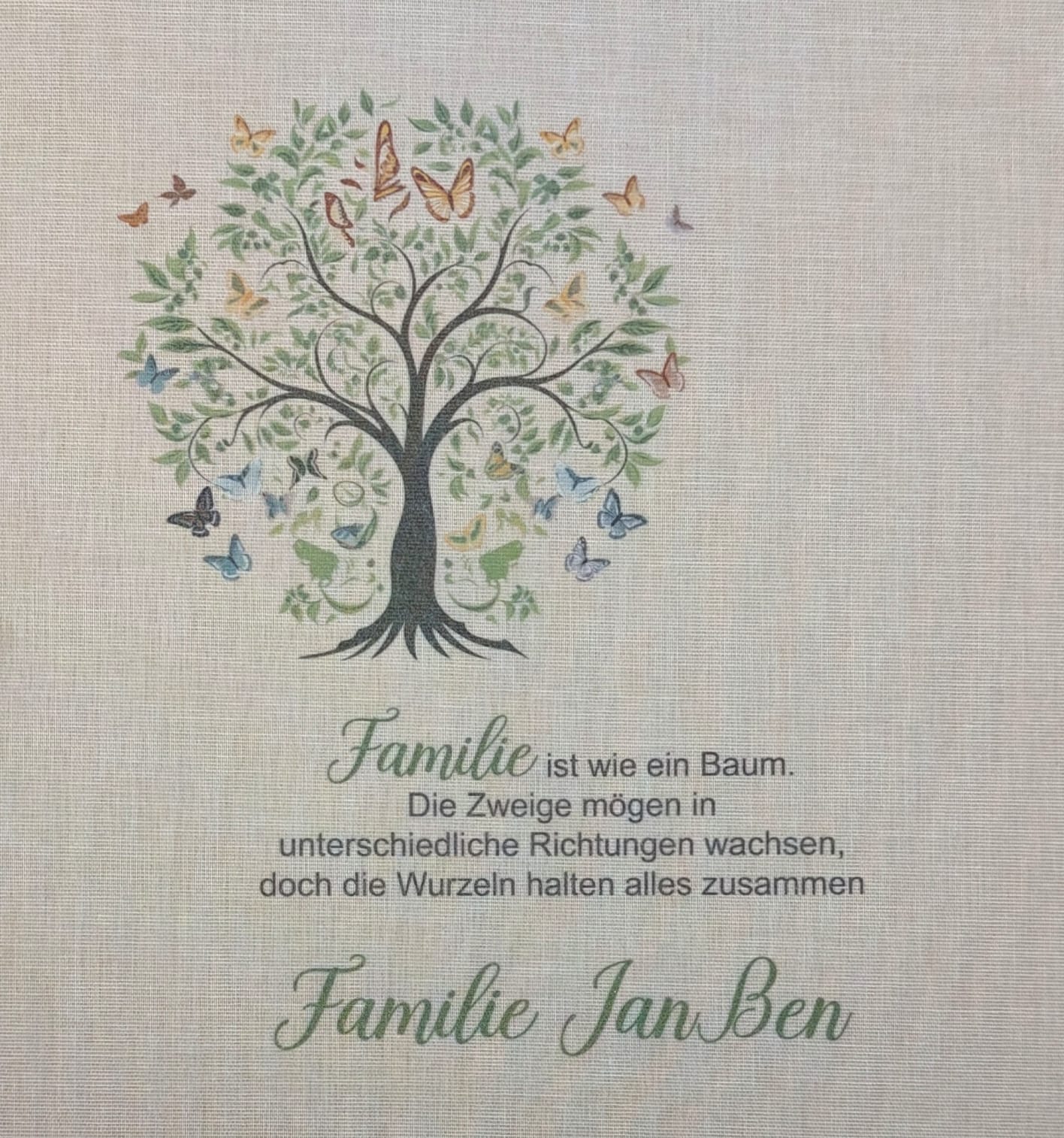 Fotoalbum Familienalbum "Lebensbaum" Leinen