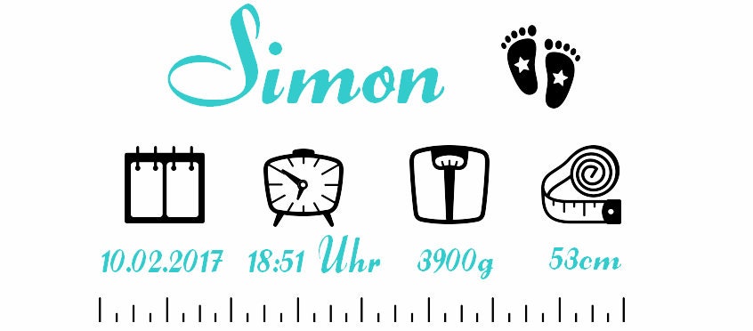 Spardose personalisiert mit Namen und Geburtsdaten/ Taufe/ Geburt