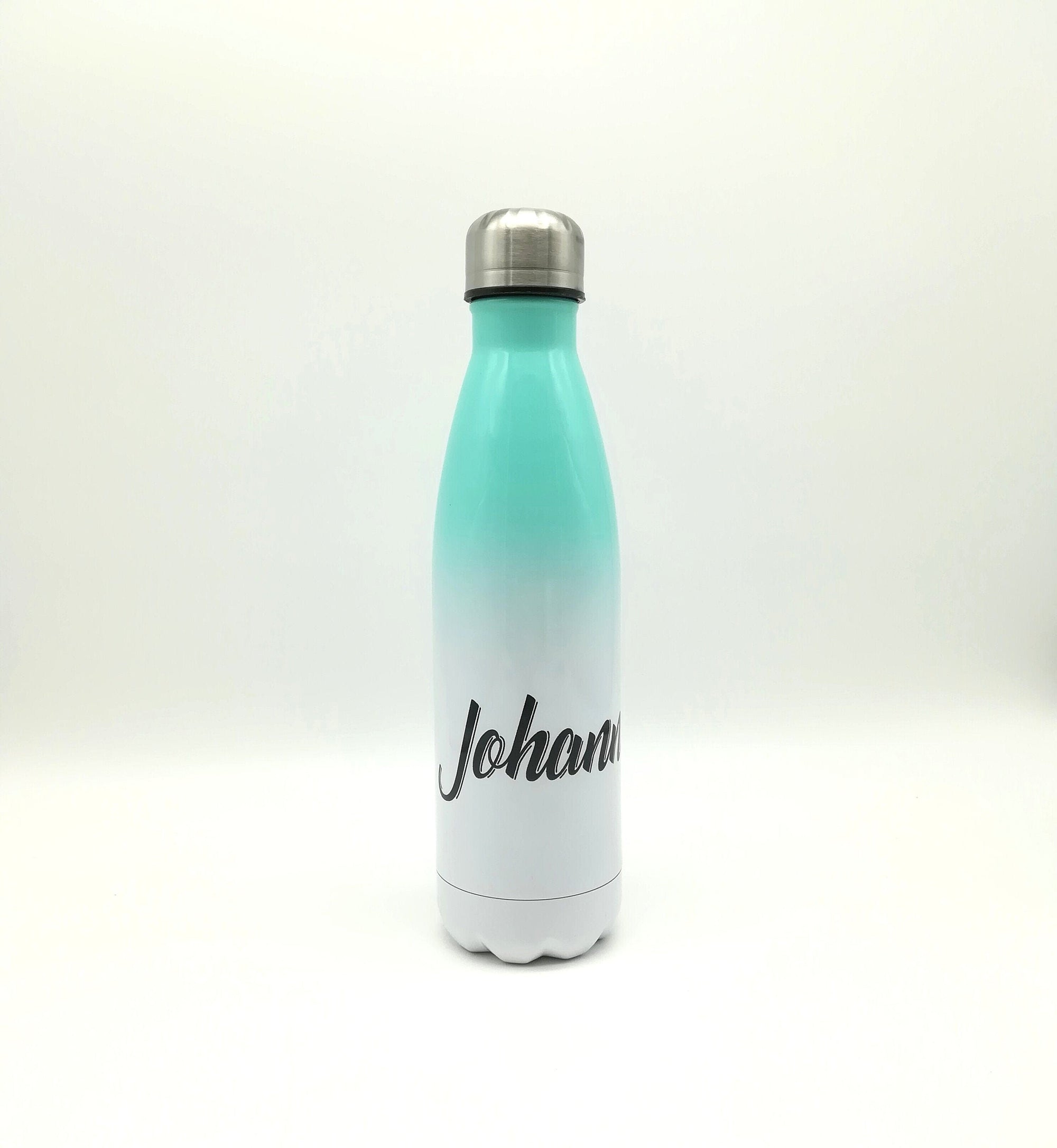 Thermosflasche mit Namen 500ml/ Edelstahl Trinkflasche für Kinder und Erwachsene/ Wasserflasche/