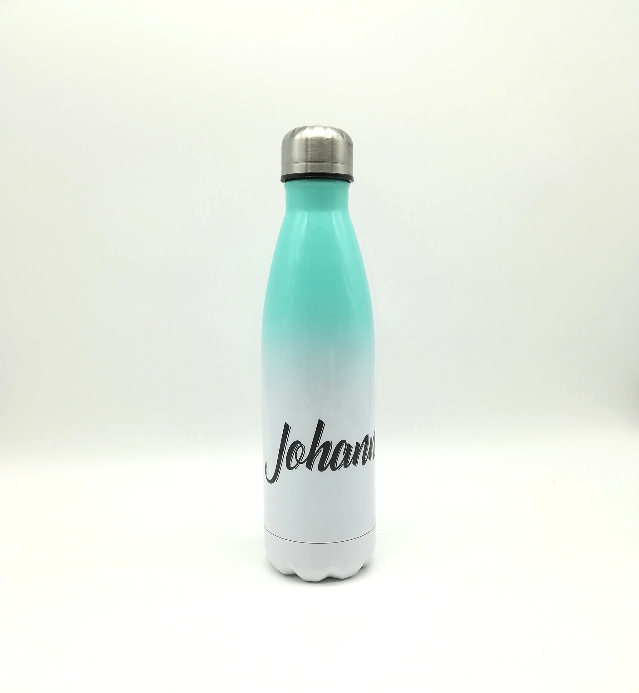Thermosflasche mit Namen 500ml/ Edelstahl Trinkflasche für Kinder und Erwachsene/ Wasserflasche/