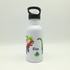 Trinkflasche mit Namen "Dino T-Rex"/ Kindergarten/ Schule/ Sport/ 500ml mit Strohhalm