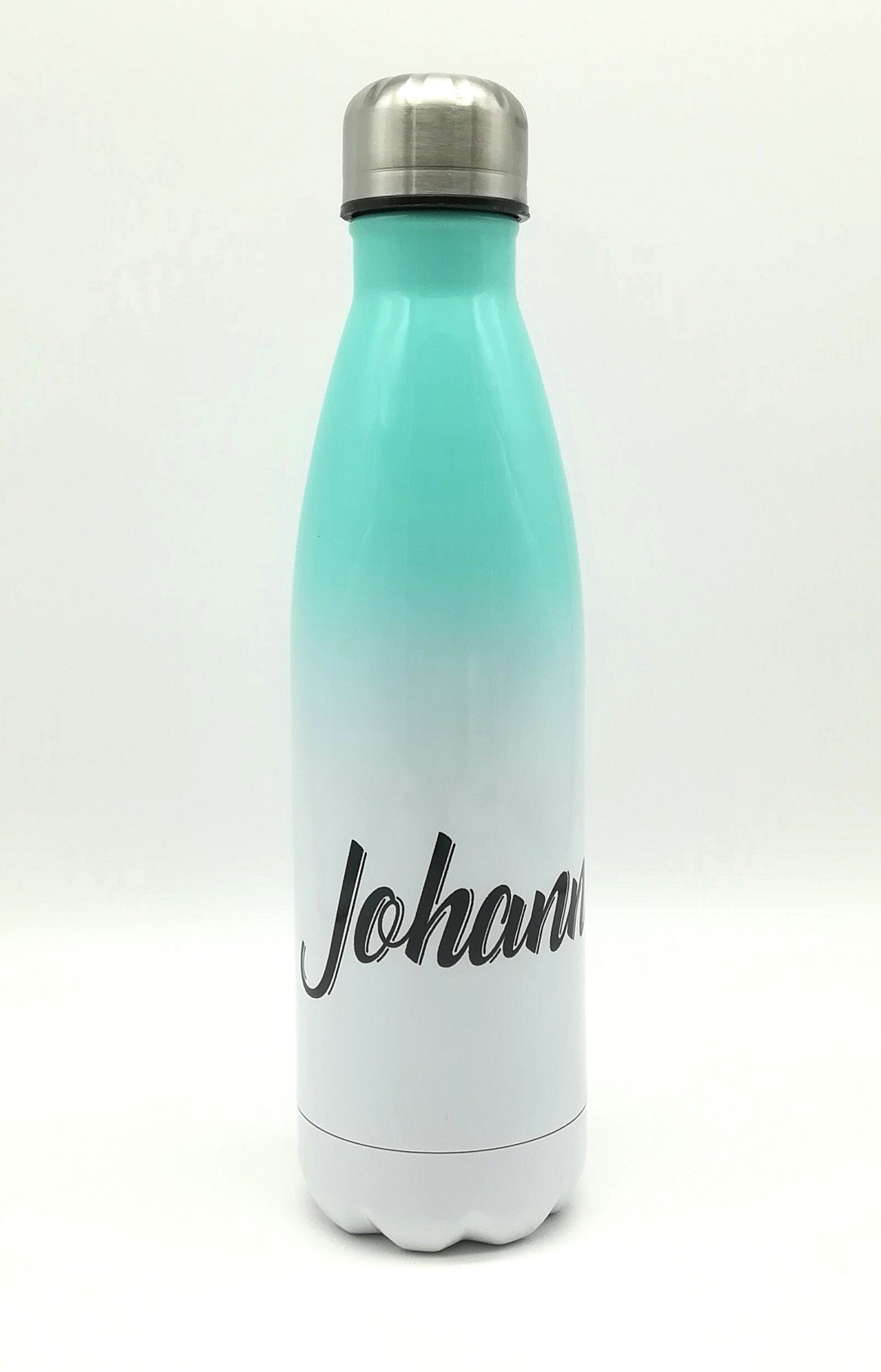 Thermosflasche mit Namen 500ml/ Edelstahl Trinkflasche für Kinder und Erwachsene/ Wasserflasche/