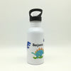 Trinkflasche mit Namen "Dino"/ Kindergarten/ Schule/ Sport/ 500ml mit Strohhalm