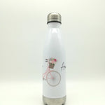 Thermosflasche mit Namen "Fahrrad" / Edelstahl Trinkflasche für Kinder und Erwachsene/ Wasserflasche/ 500ml/350ml
