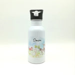 Trinkflasche mit Namen "Farmtiere"/ Kindergarten/ Schule/ Sport/ 500ml mit Strohhalm