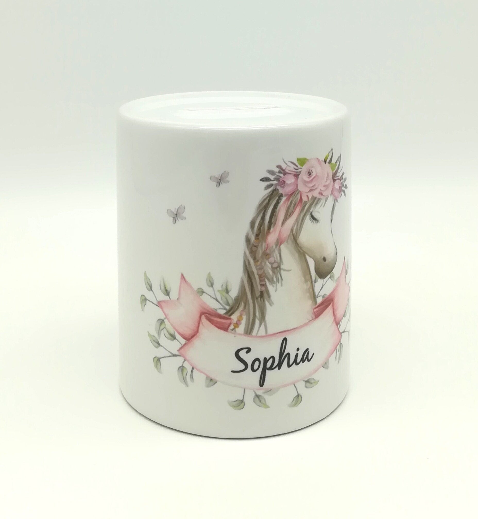 Spardose "Pferd" personalisiert mit Namen