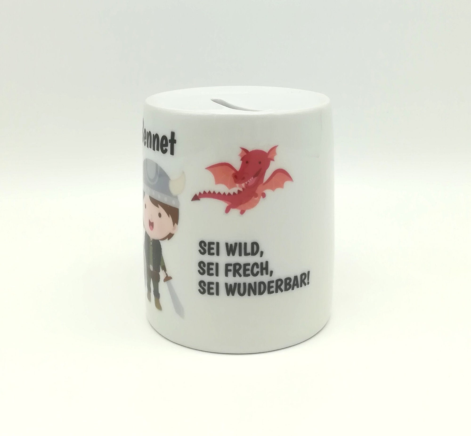 Spardose "Wikinger" personalisiert mit Namen