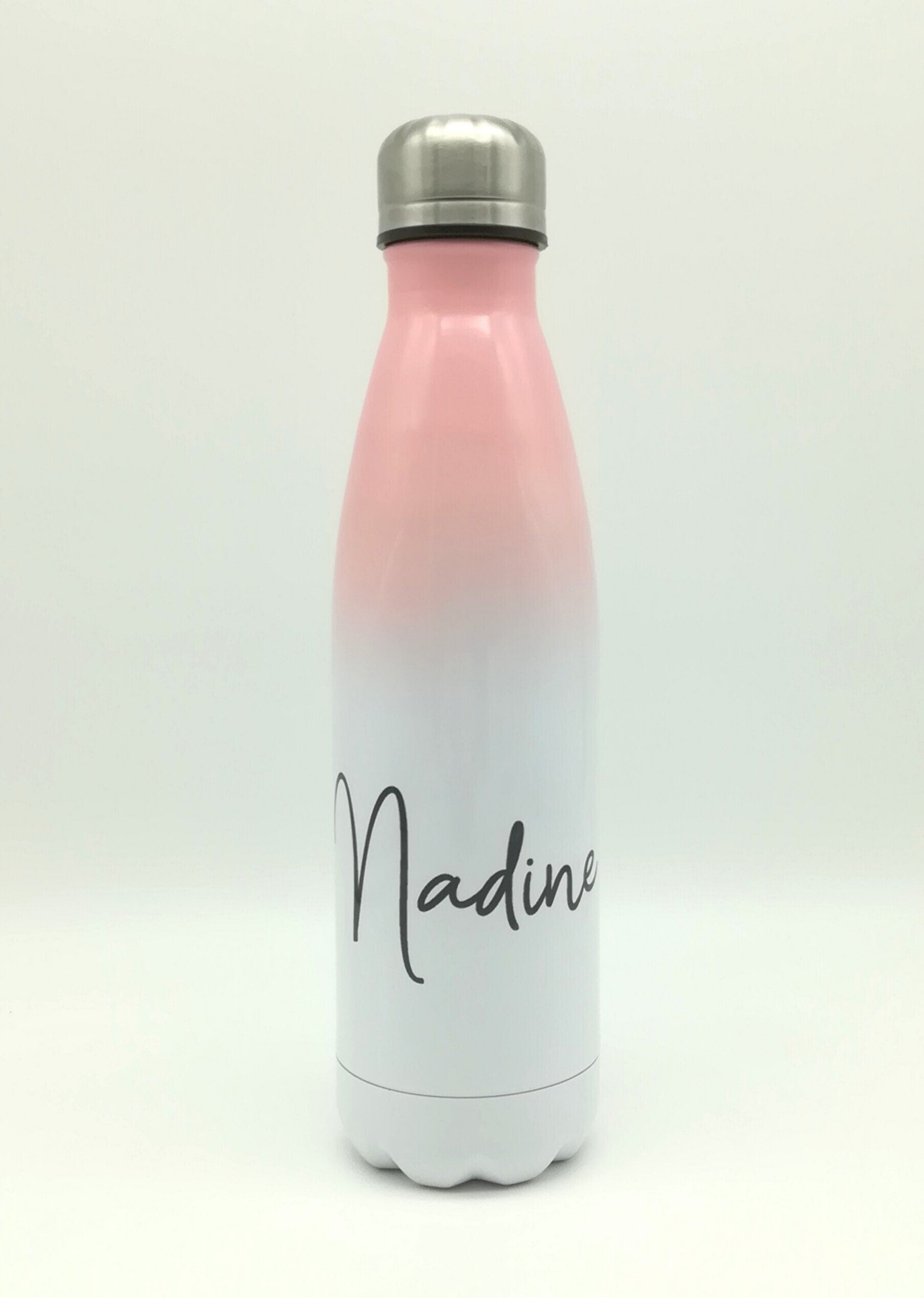 Thermosflasche mit Namen 500ml/ Edelstahl Trinkflasche für Kinder und Erwachsene/ Wasserflasche/