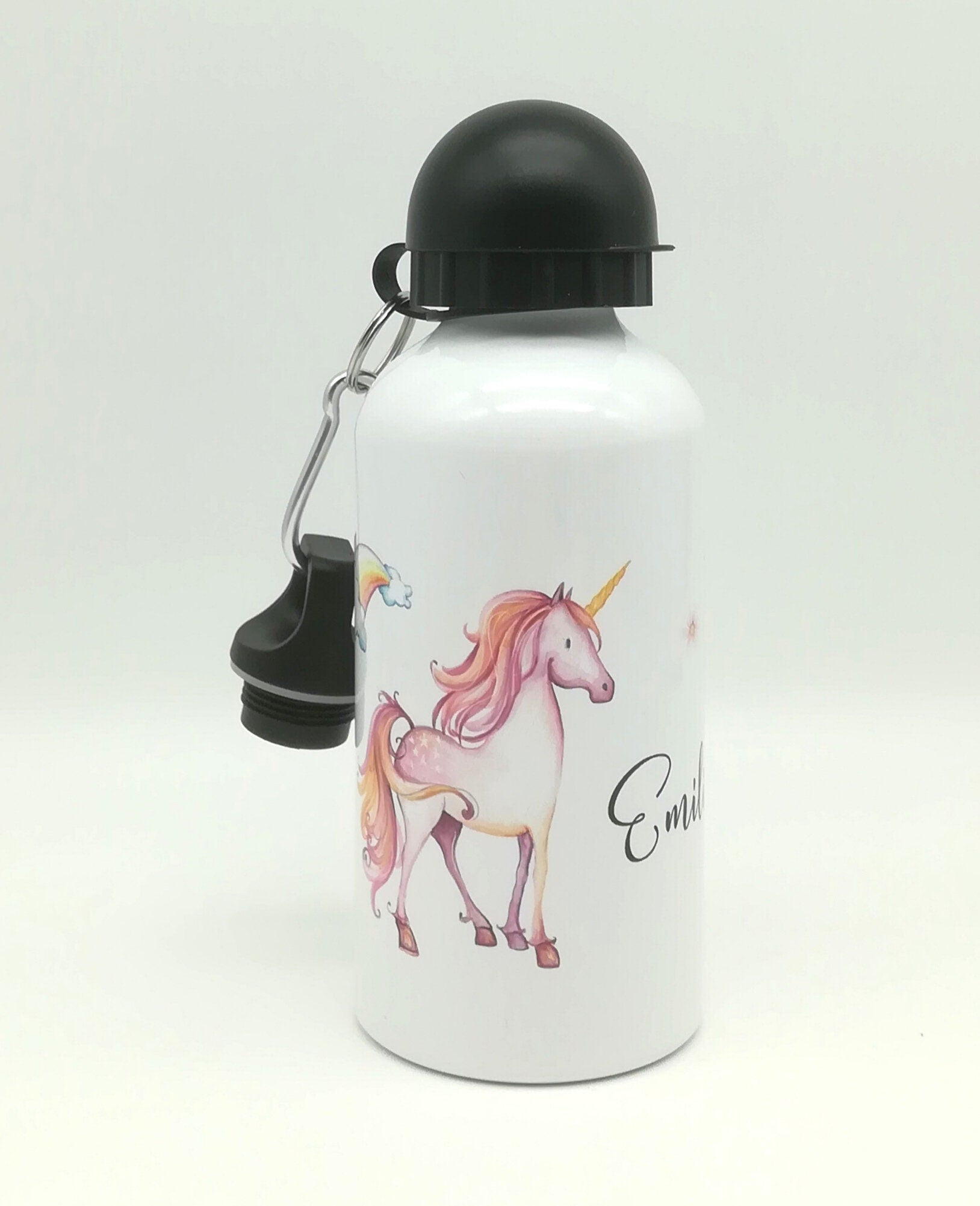 Trinkflasche mit Namen "Einhorn" / individuell/ Flasche/ Kinder trinkflasche 500ml/ Kindergarten / Schule