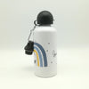 Trinkflasche mit Namen "Regenbogen blau" / individuell/ Flasche/ Kinder trinkflasche 500ml/ Kindergarten / Schule