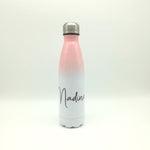 Thermosflasche mit Namen 500ml/ Edelstahl Trinkflasche für Kinder und Erwachsene/ Wasserflasche/