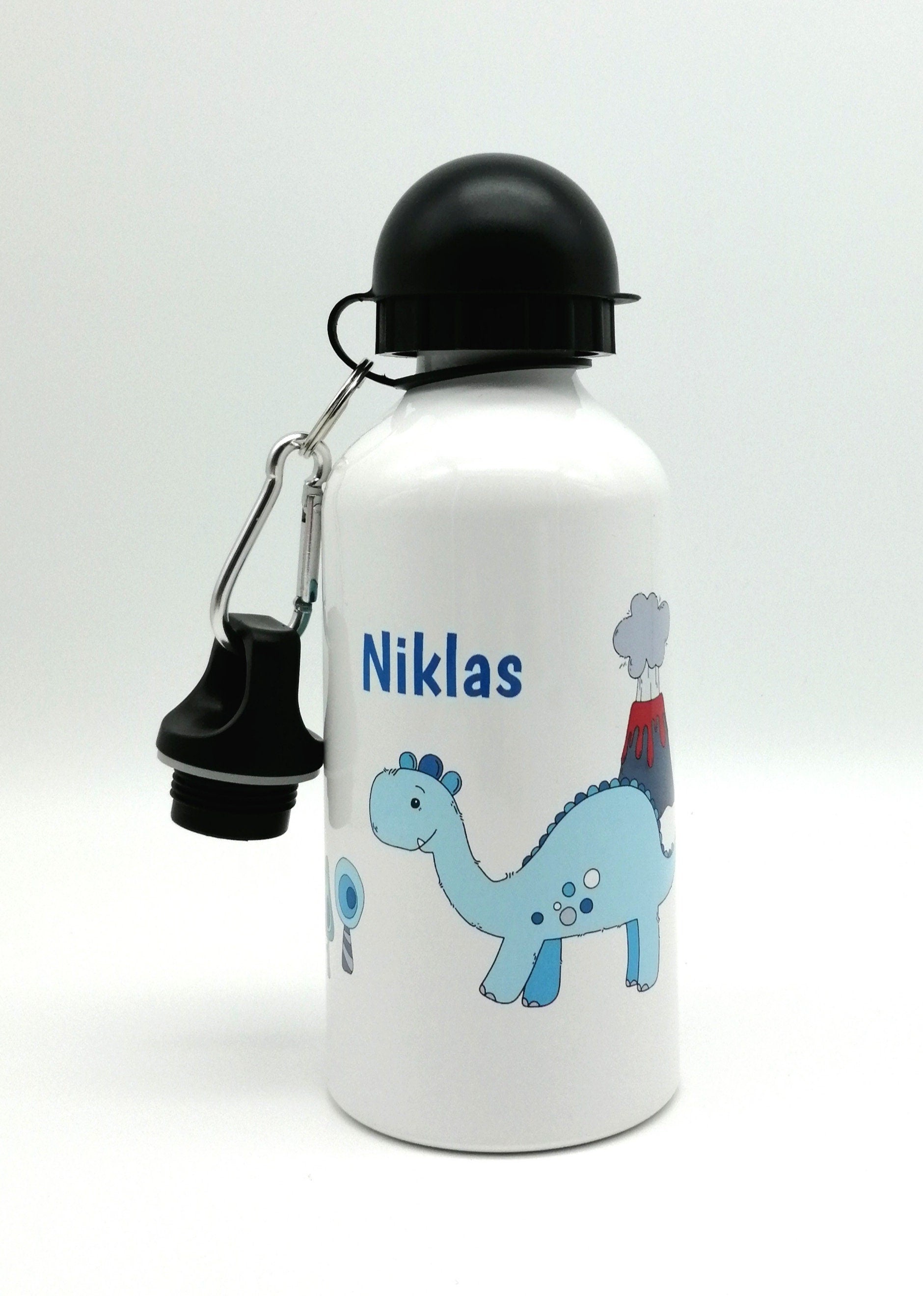 Trinkflasche mit Namen "Dino3"/ individuell/ Flasche/ Kinder trinkflasche 500ml/ Kindergarten / Schule