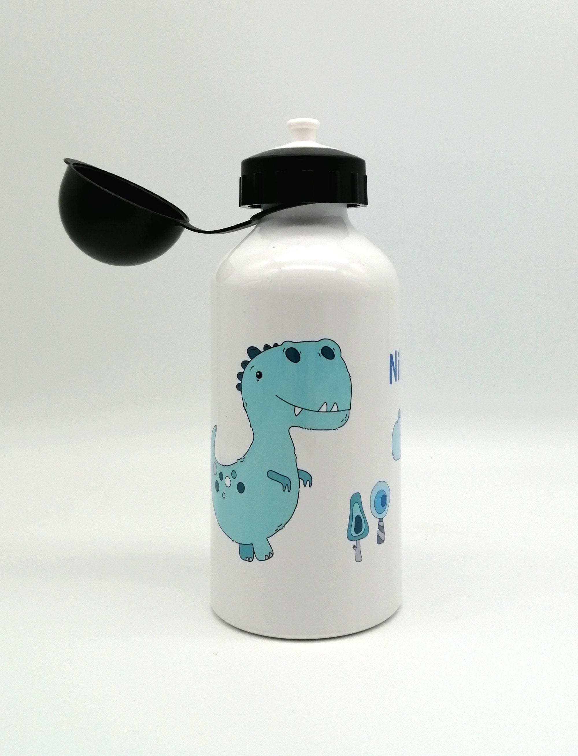 Trinkflasche mit Namen "Dino3"/ individuell/ Flasche/ Kinder trinkflasche 500ml/ Kindergarten / Schule