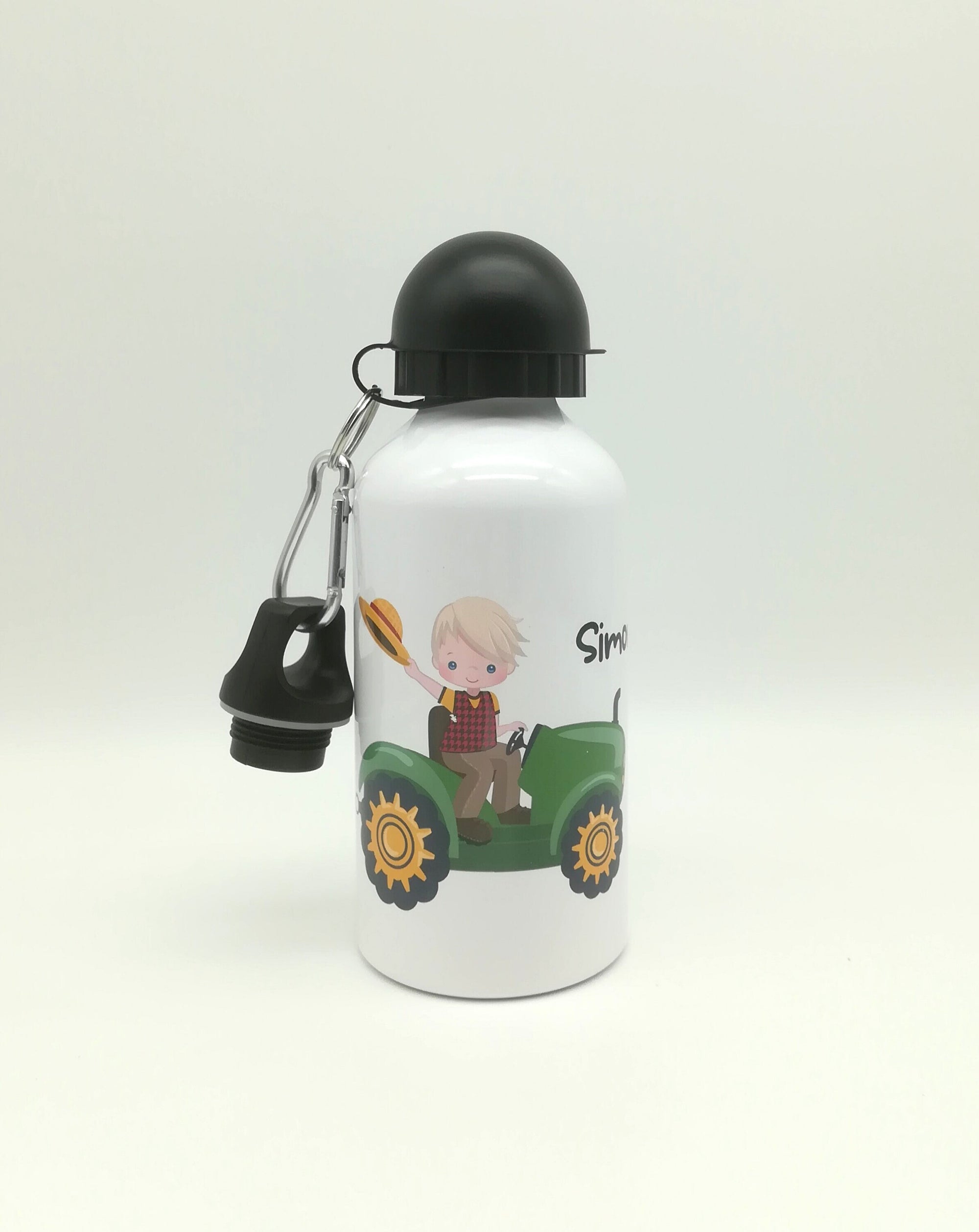 Trinkflasche mit Namen "Traktor Junge" / individuell/ Flasche/ Kinder trinkflasche 500ml/ Kindergarten / Schule