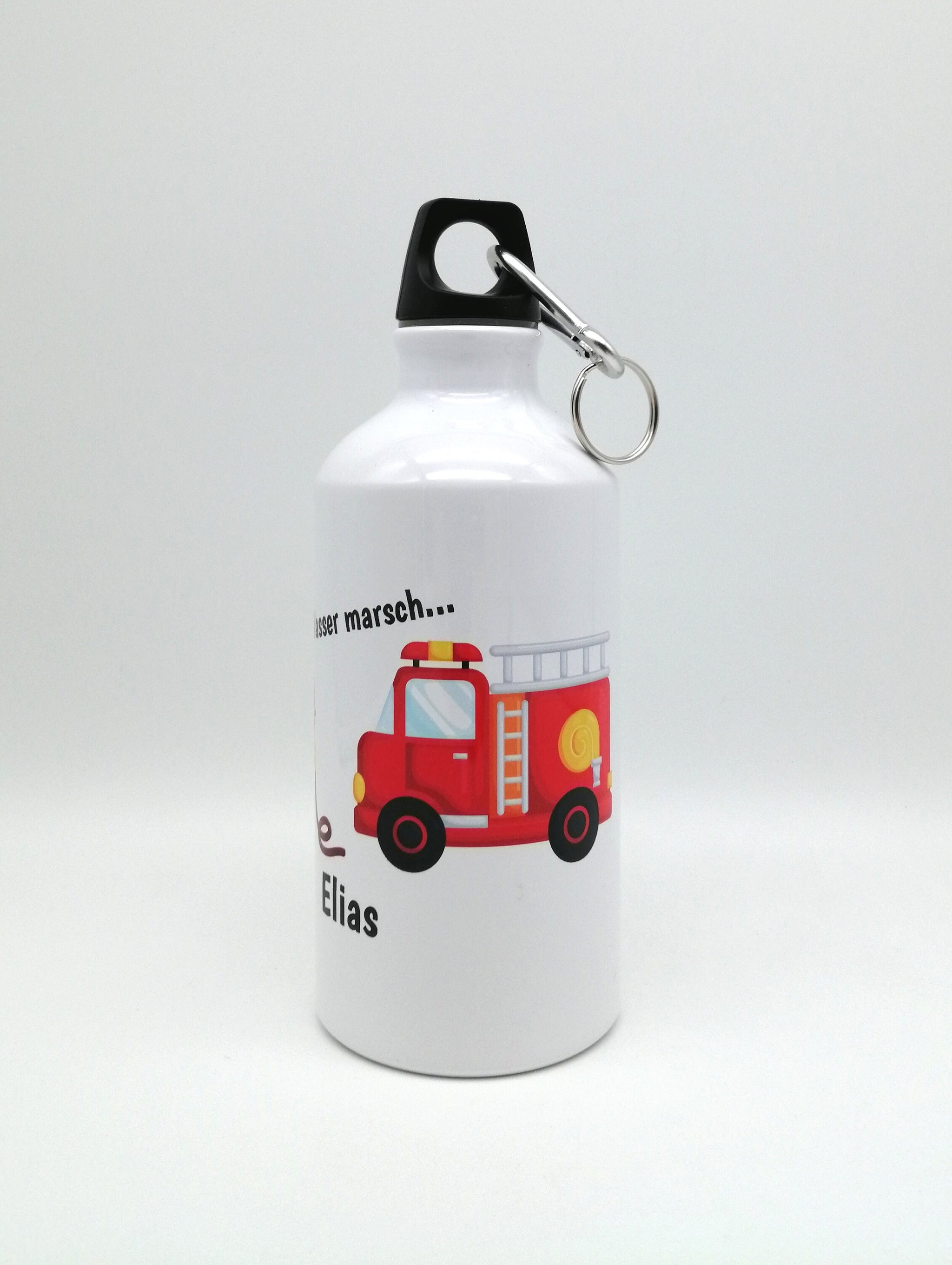 Trinkflasche mit Namen "Feuerwehr"/ individuell/ Flasche/ Kindertrinkflasche