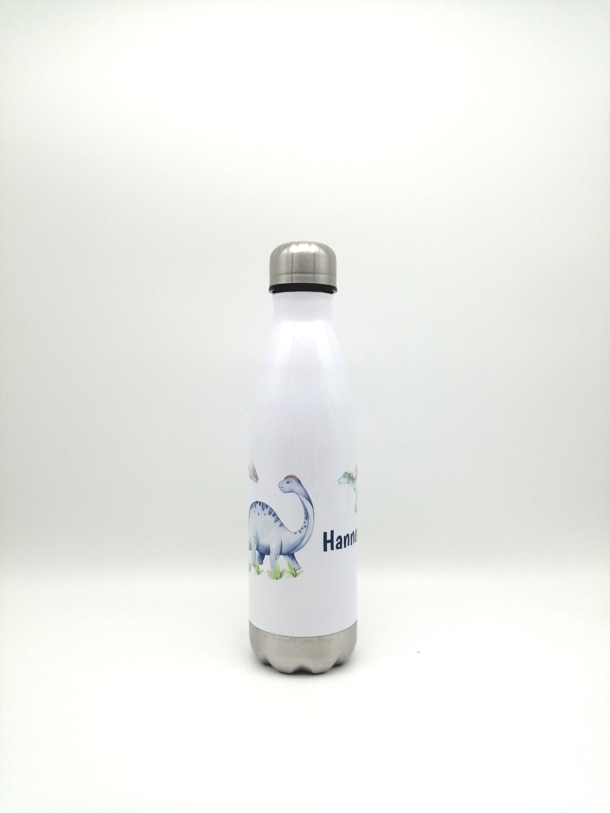 Thermosflasche mit Namen "Dino" / Edelstahl Trinkflasche für Kinder und Erwachsene/ Wasserflasche/ 500ml/350ml