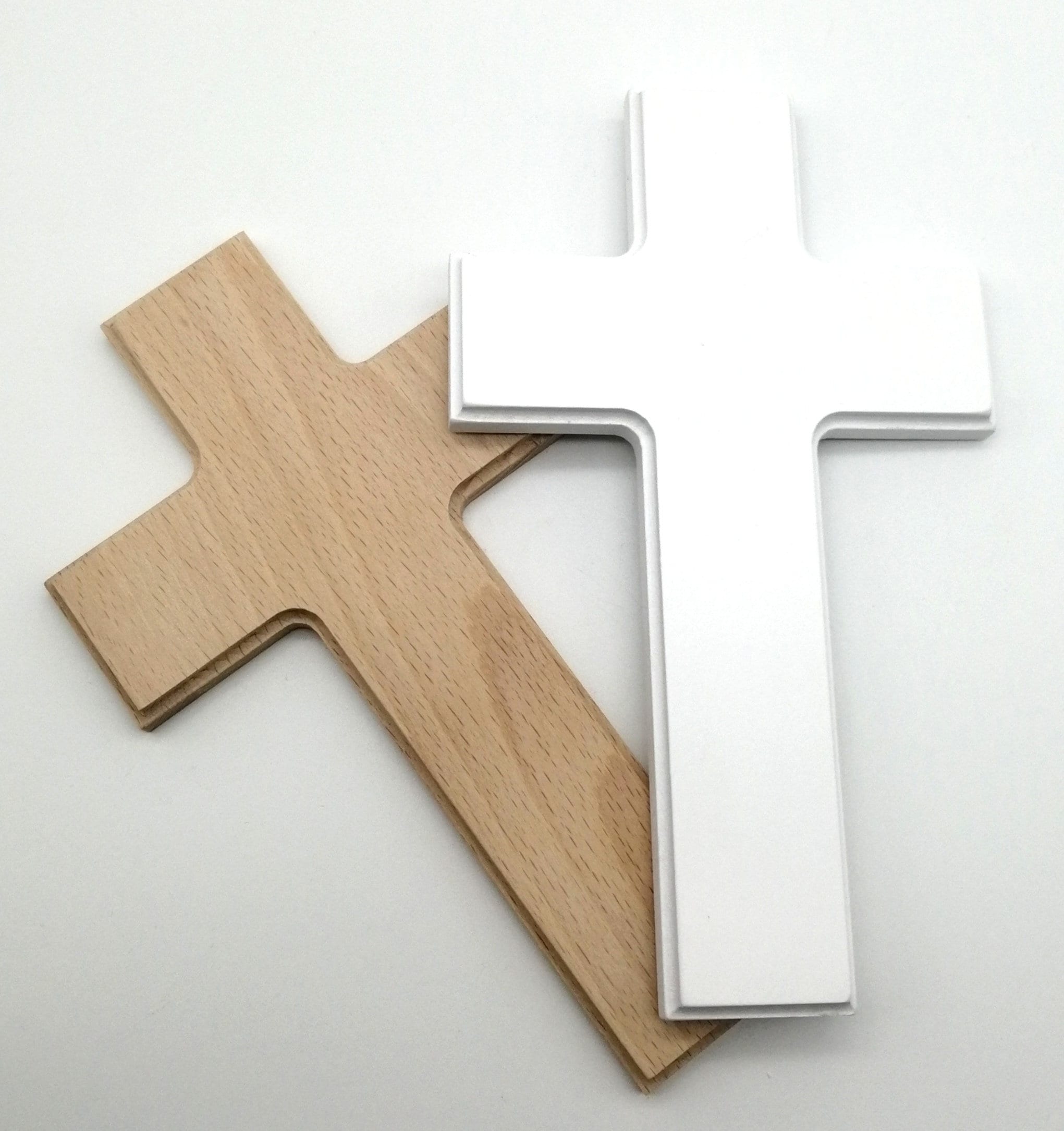 Taufkreuz / Kinderkreuz personalisiert "Baum rosa" Wandkreuz aus Holz