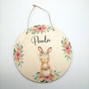 Türschild Kinderzimmer "Boho Hase" personalisiert mit Namen aus Holz/ Kinderzimmer/ Spielzimmer/