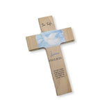 Taufkreuz / Kinderkreuz personalisiert "Taube" Wandkreuz aus Holz