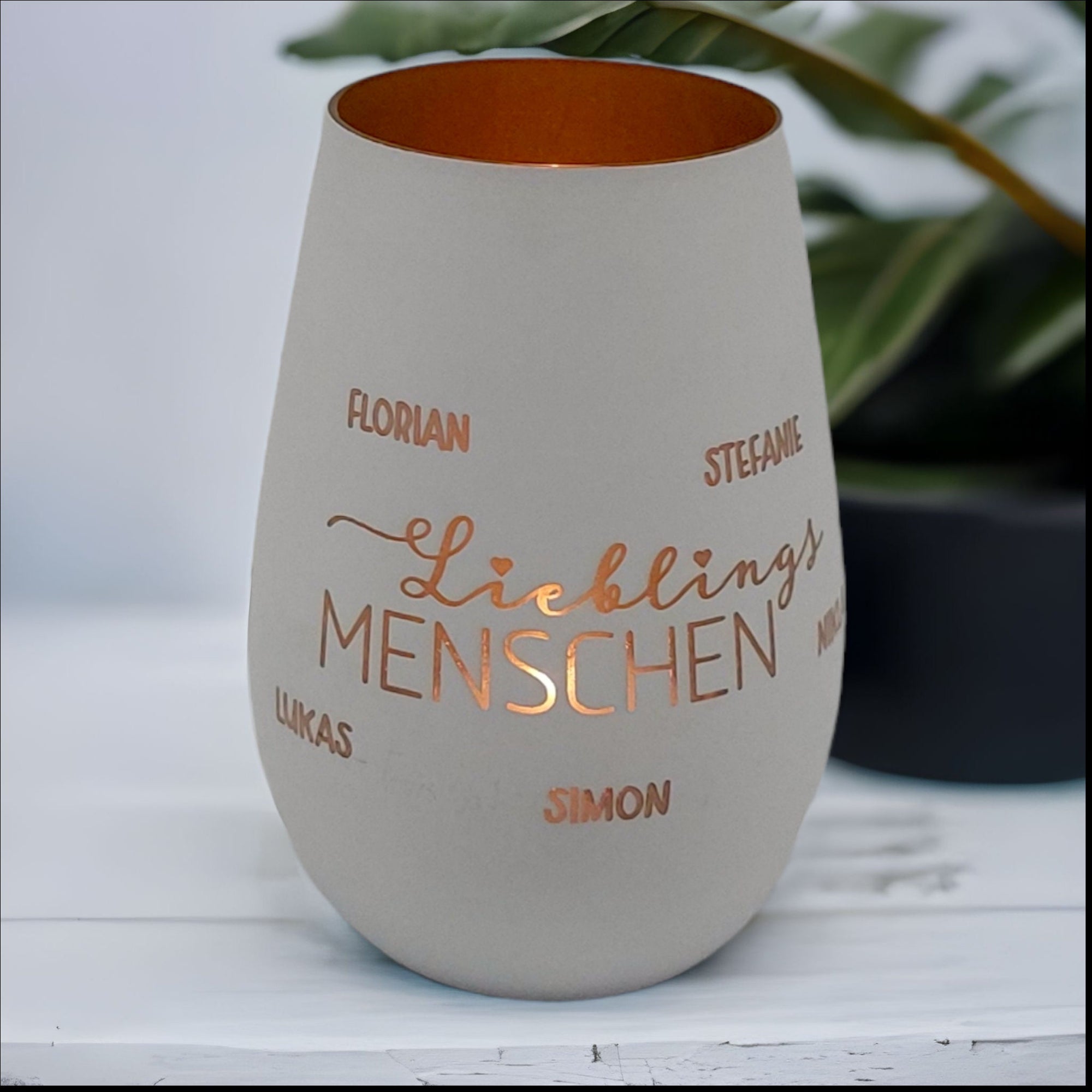 Windlicht personalisiert "Lieblingsmenschen"