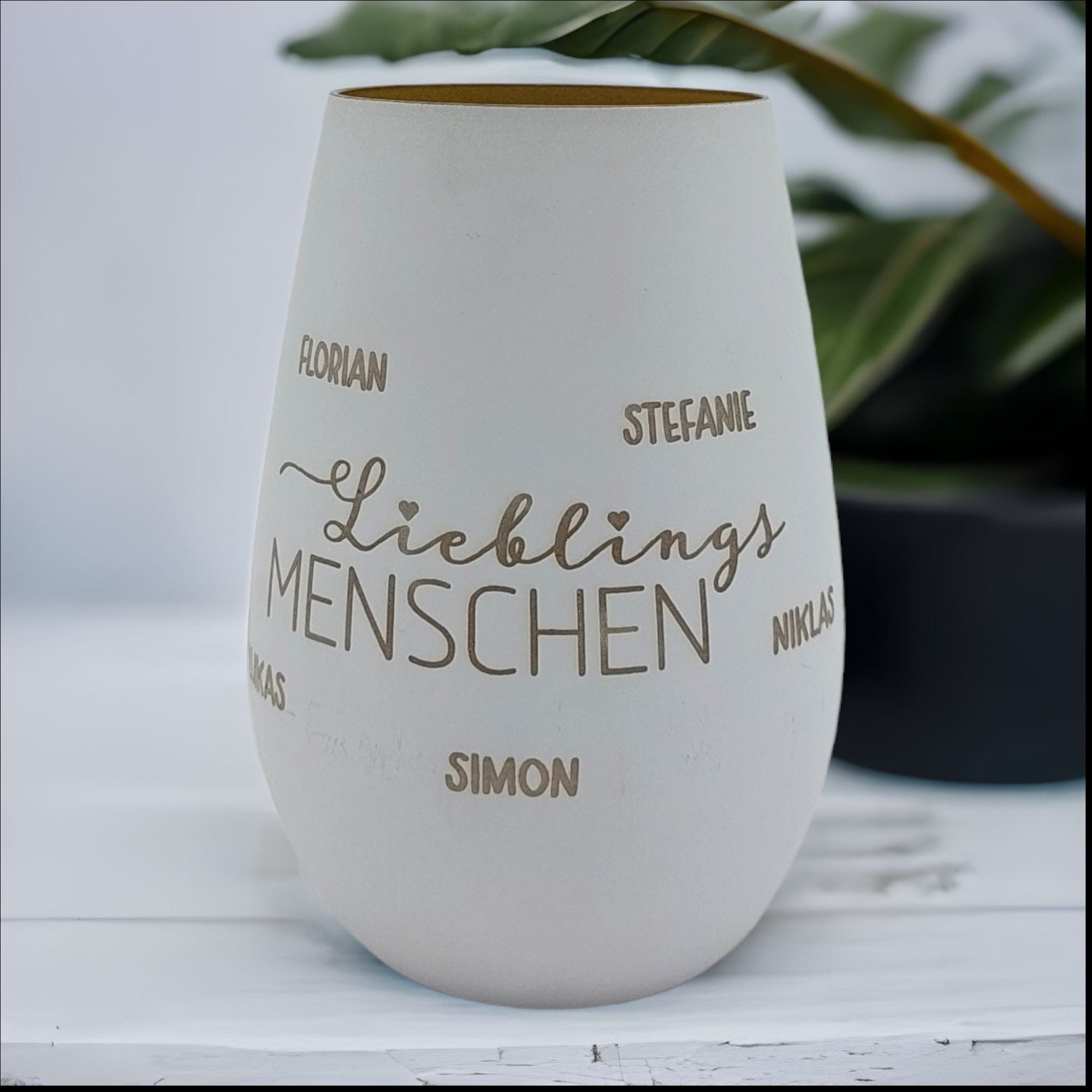 Windlicht personalisiert "Lieblingsmenschen"