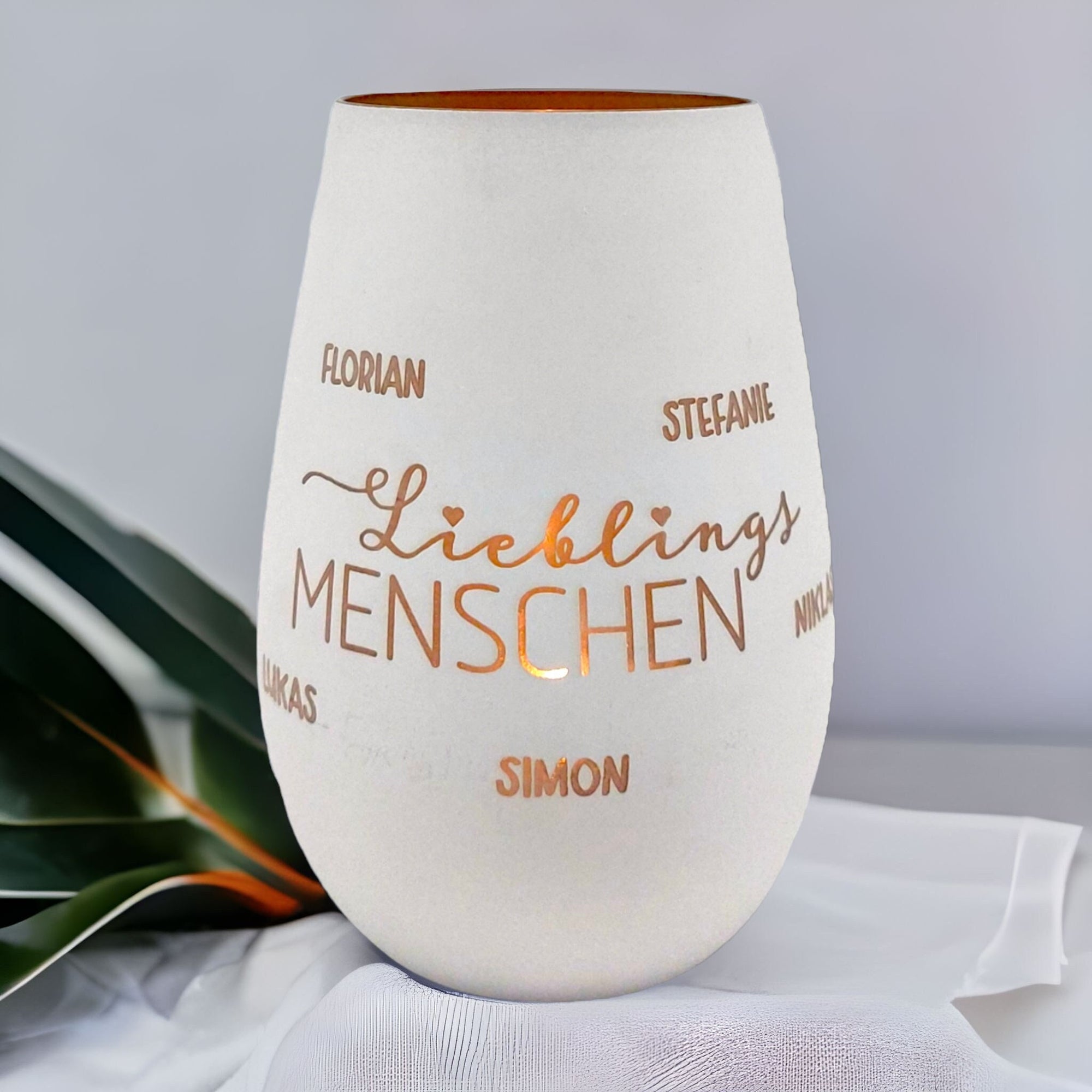 Windlicht personalisiert "Lieblingsmenschen"