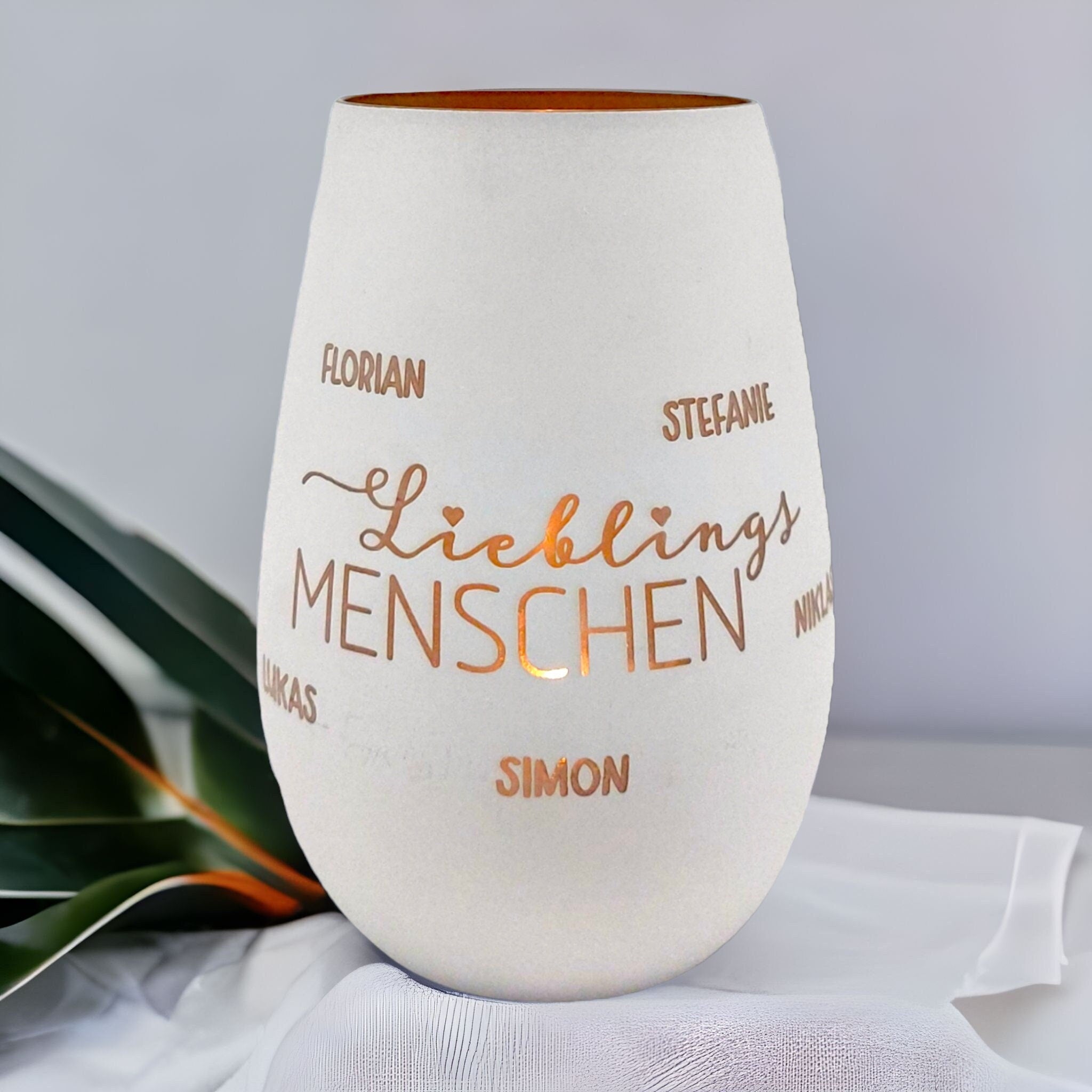 Windlicht personalisiert "Lieblingsmenschen"