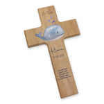 Taufkreuz / Kinderkreuz personalisiert "Wal 3" Wandkreuz aus Holz