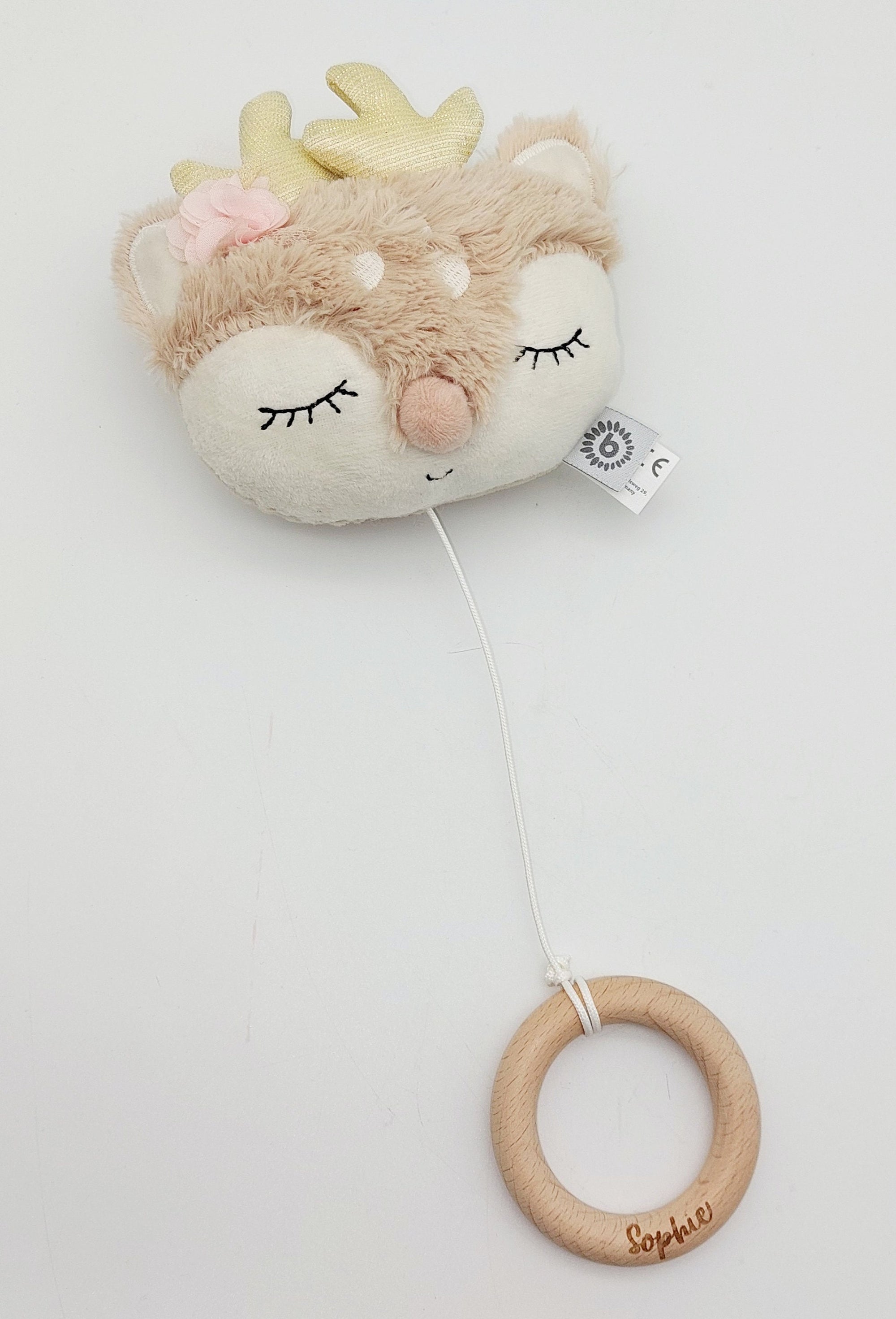 Spieluhr Baby personalisiert mit Name, Spieluhr personalisiert, Spieluhr Reh