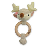 Baby Rassel, Greifling personalisiert mit Name, Greifring, Greifling Baby
