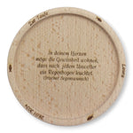 Kerzenhalter/ Kerzenteller aus Holz personalisiert, Kerzenteller aus Buchenholz, Holz Kerzenteller personalisiert, Kerzenteller mit Gravur