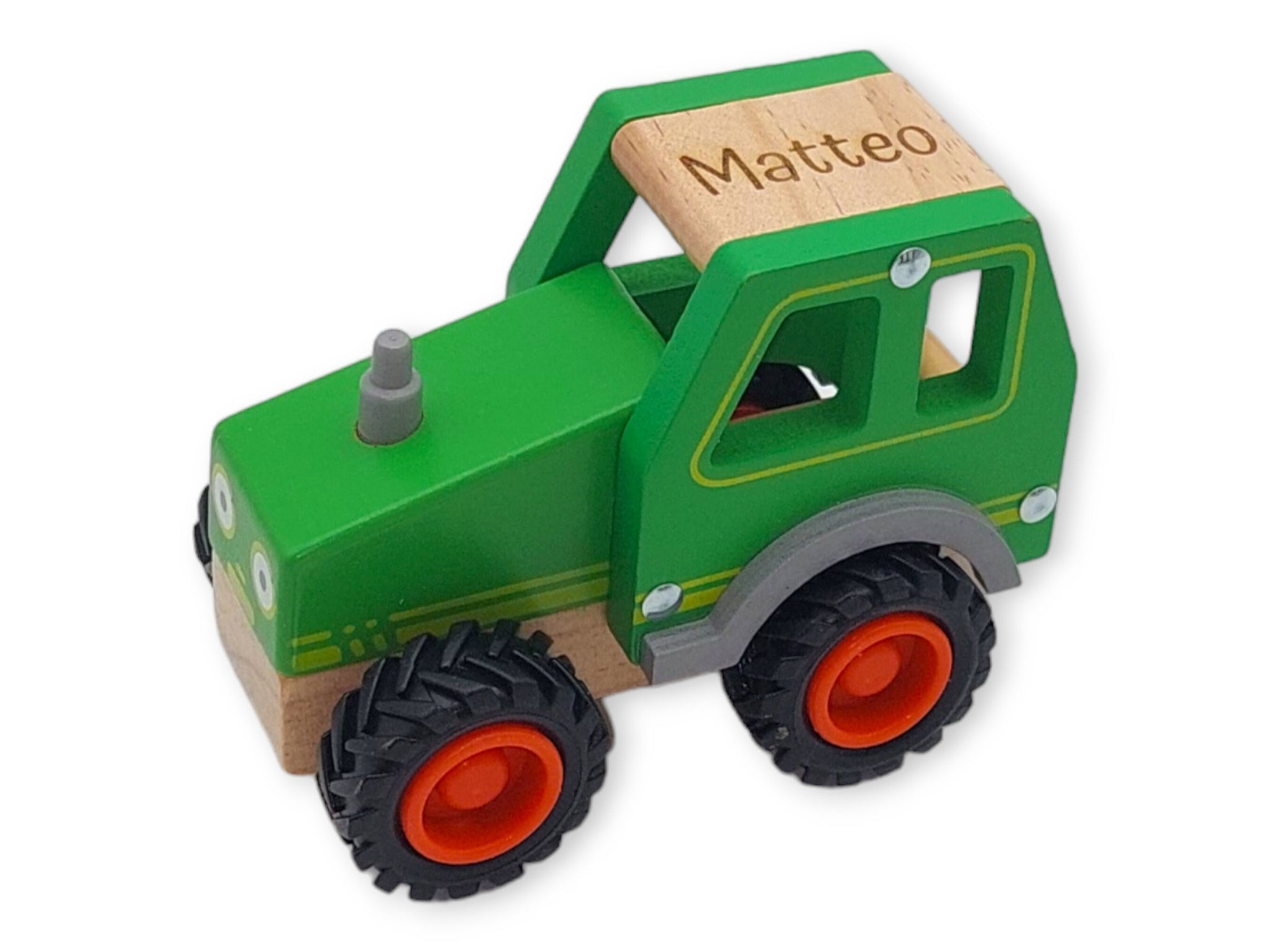 Schiebeauto "Traktor" personalisiert mit Name, Schiebtier, Holztier
