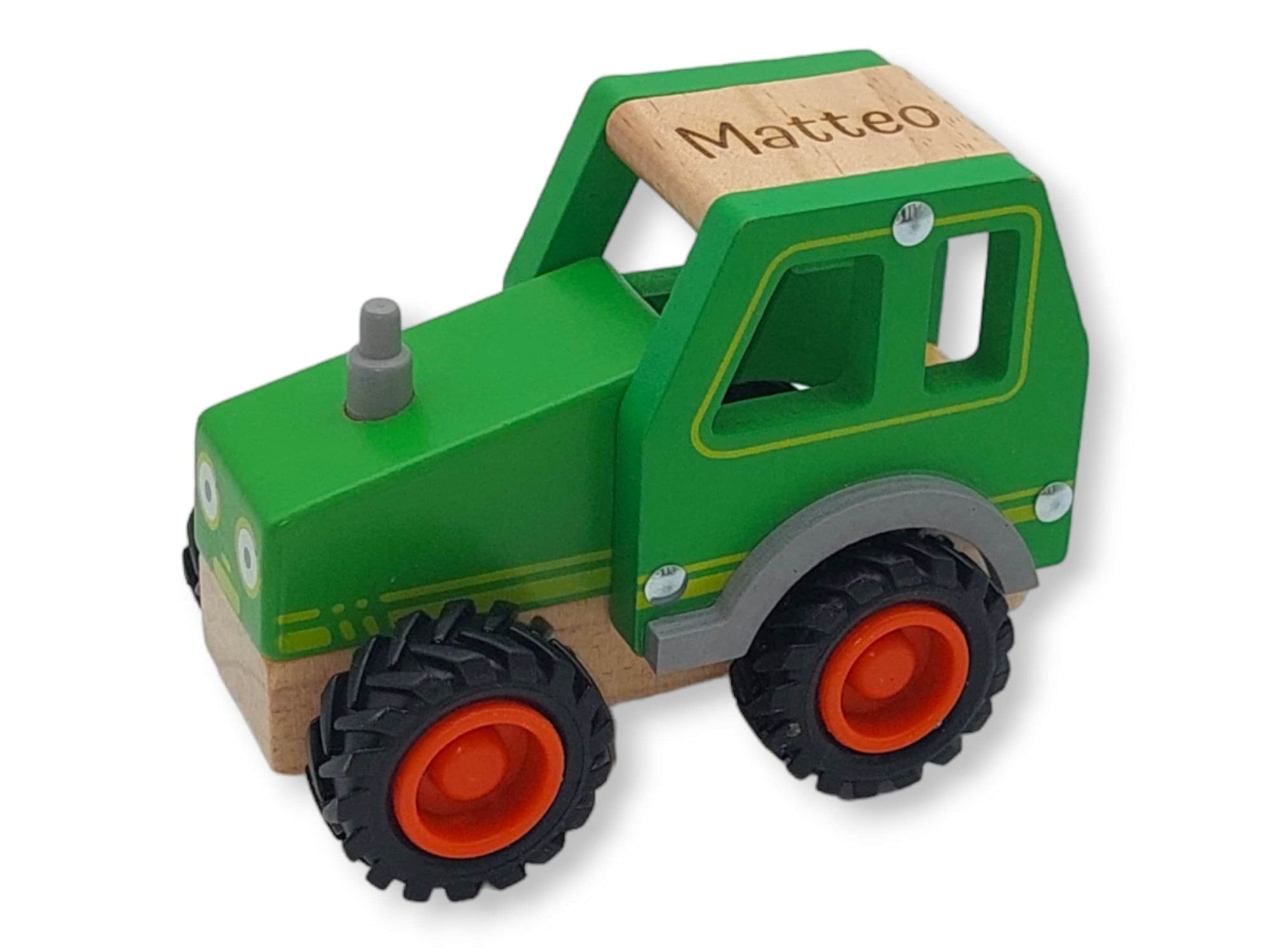Schiebeauto "Traktor" personalisiert mit Name, Schiebtier, Holztier