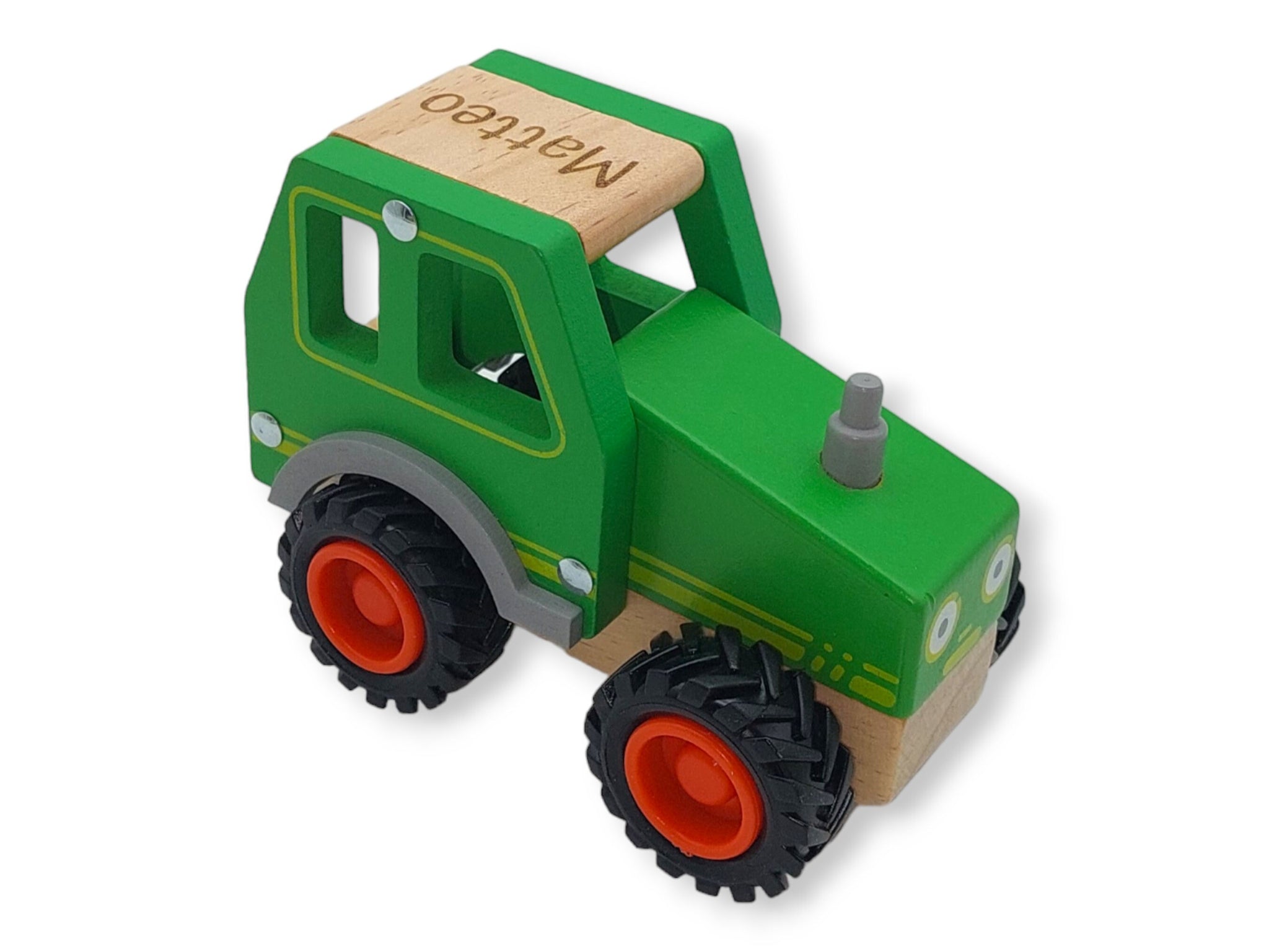Schiebeauto "Traktor" personalisiert mit Name, Schiebtier, Holztier