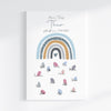 Druckdatei Fingerabdruck Gästebuch "Regenbogen Punkte" Fingerprint