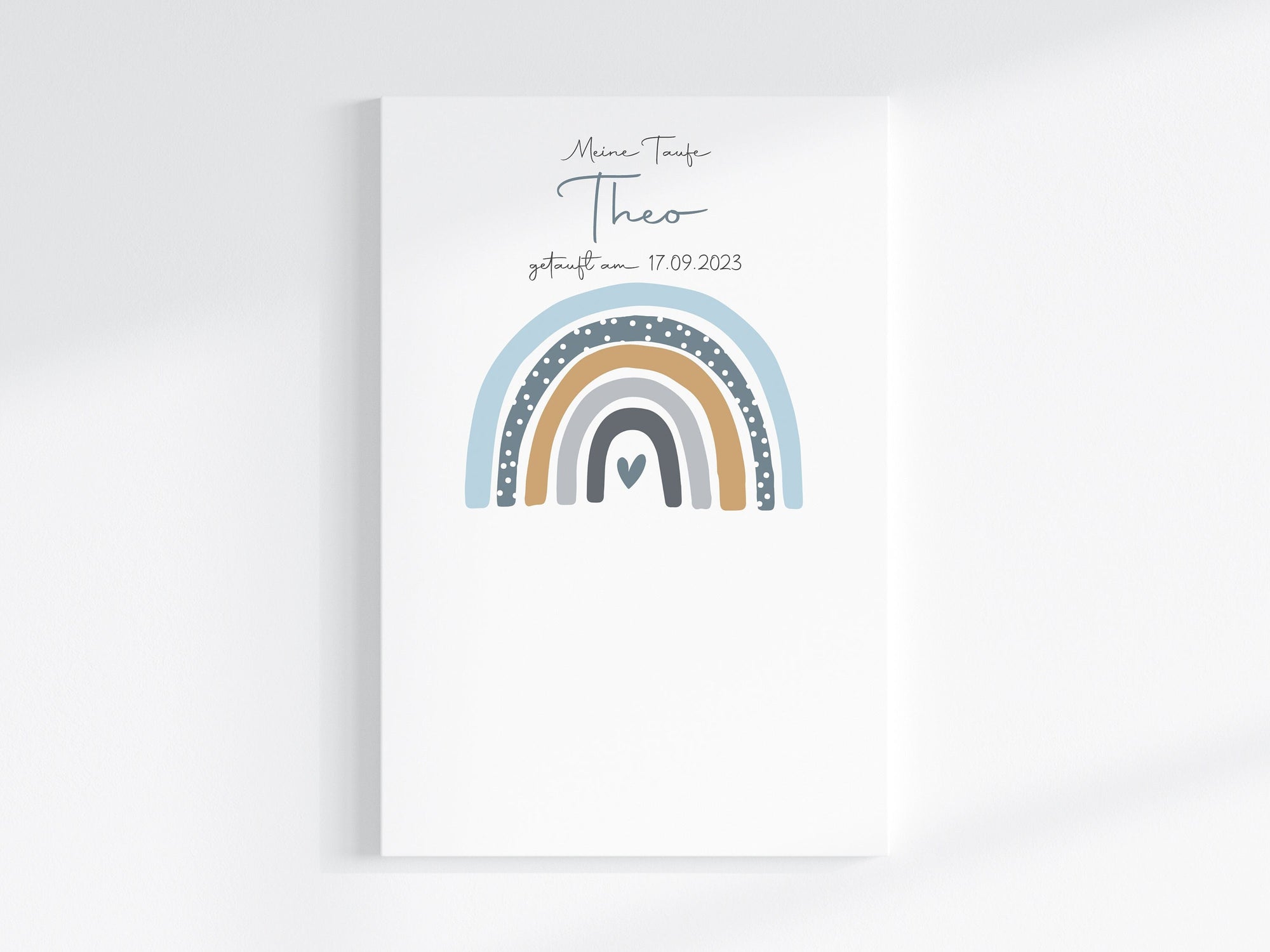 Druckdatei Fingerabdruck Gästebuch "Regenbogen Punkte" Fingerprint