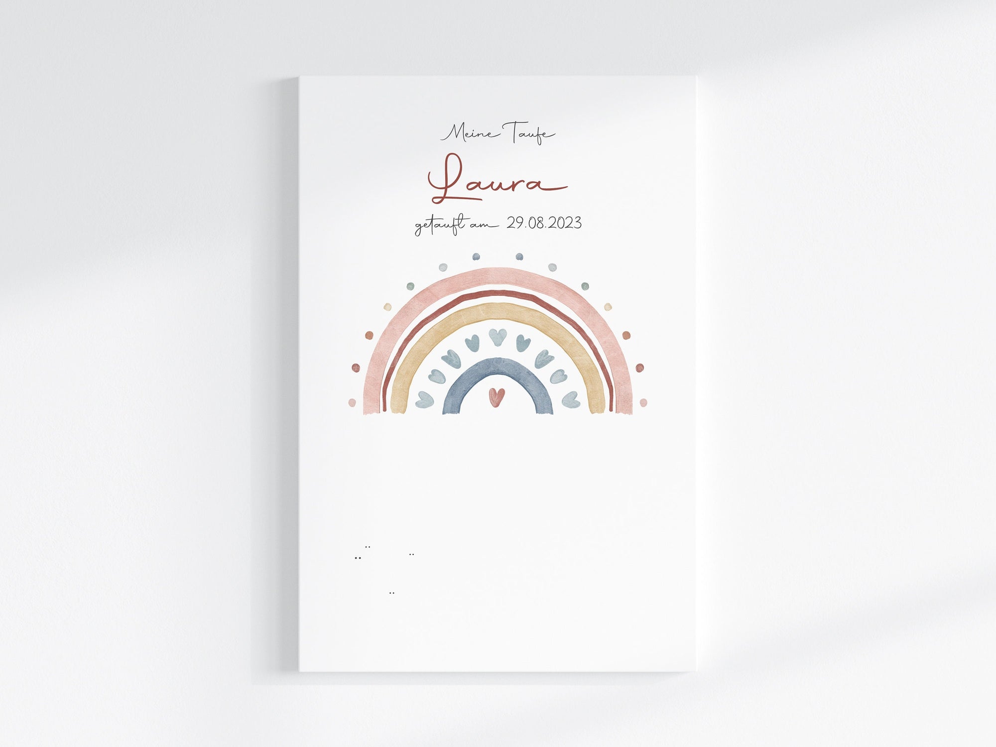 Druckdatei Fingerabdruck Gästebuch "Regenbogen" Fingerprint