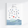 Druckdatei Fingerabdruck Gästebuch "Wal Herz" Fingerprint, Gästebuch zum Ausdrucken, Kinderzimmer Deko, Taufgeschenk, digitale Druckdatei