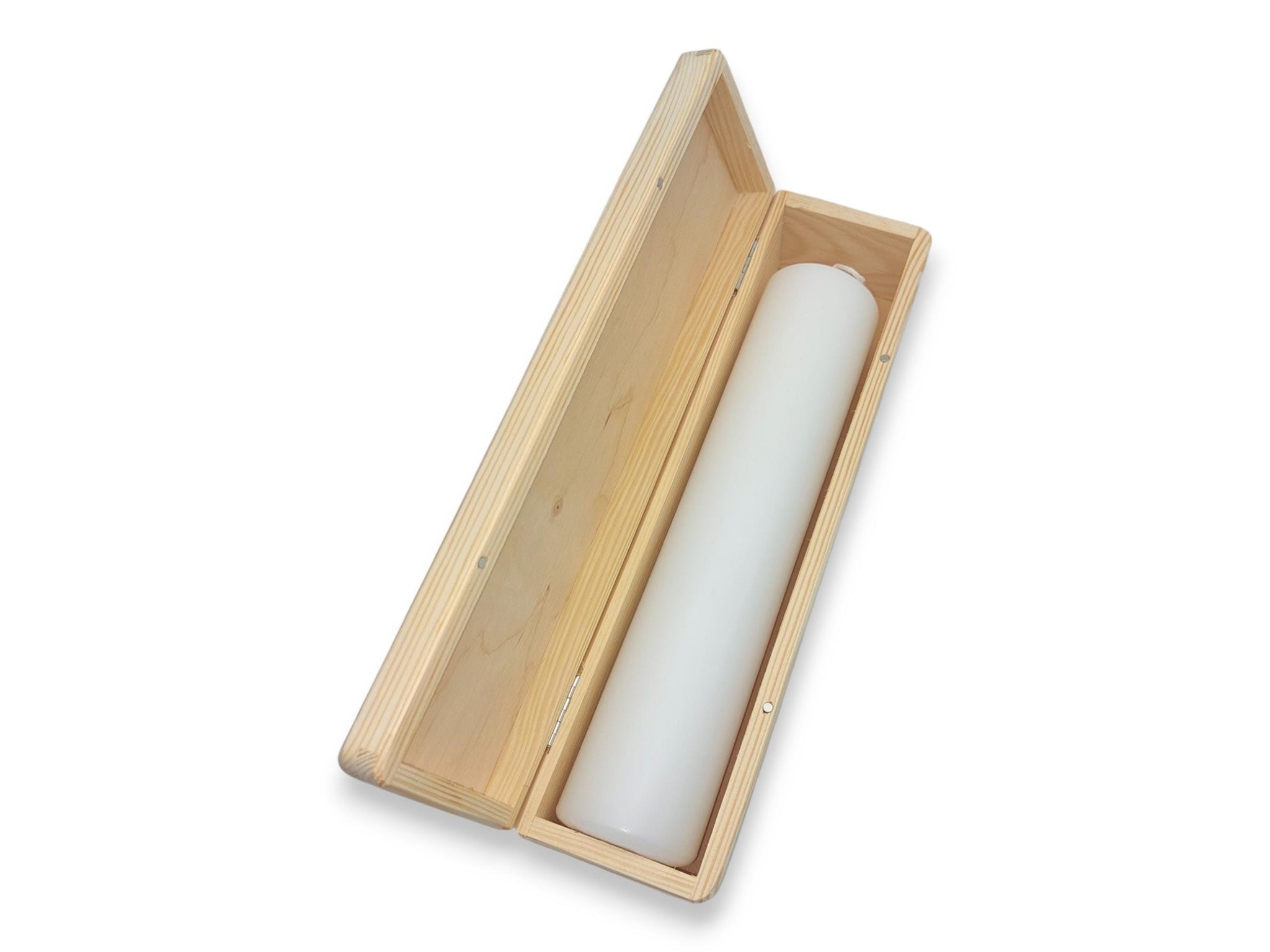 Kerzenbox aus Holz, Aufbewahrungskiste Kerzen, Kerzenkiste