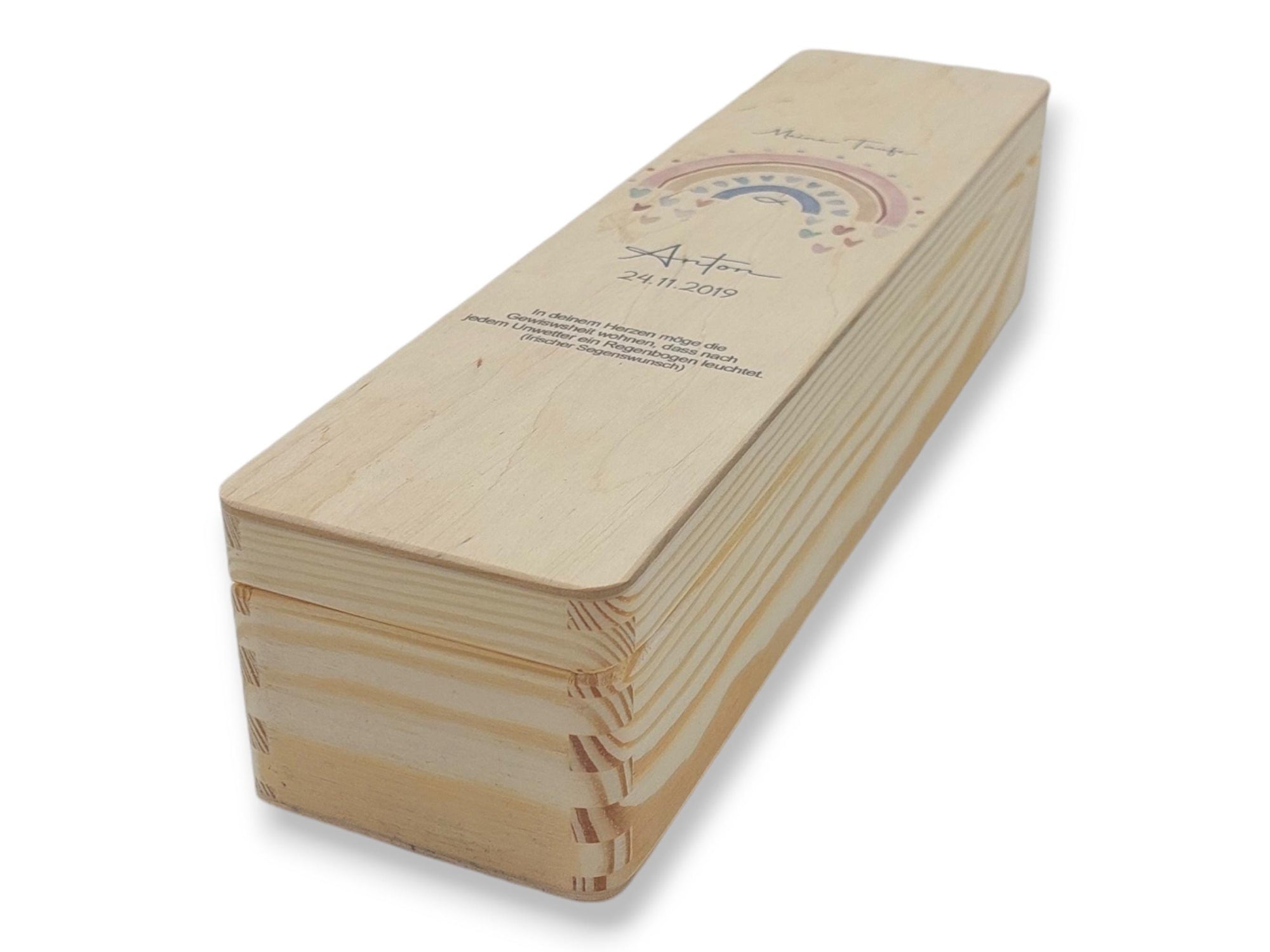 Kerzenbox aus Holz, Aufbewahrungskiste Kerzen, Kerzenkiste