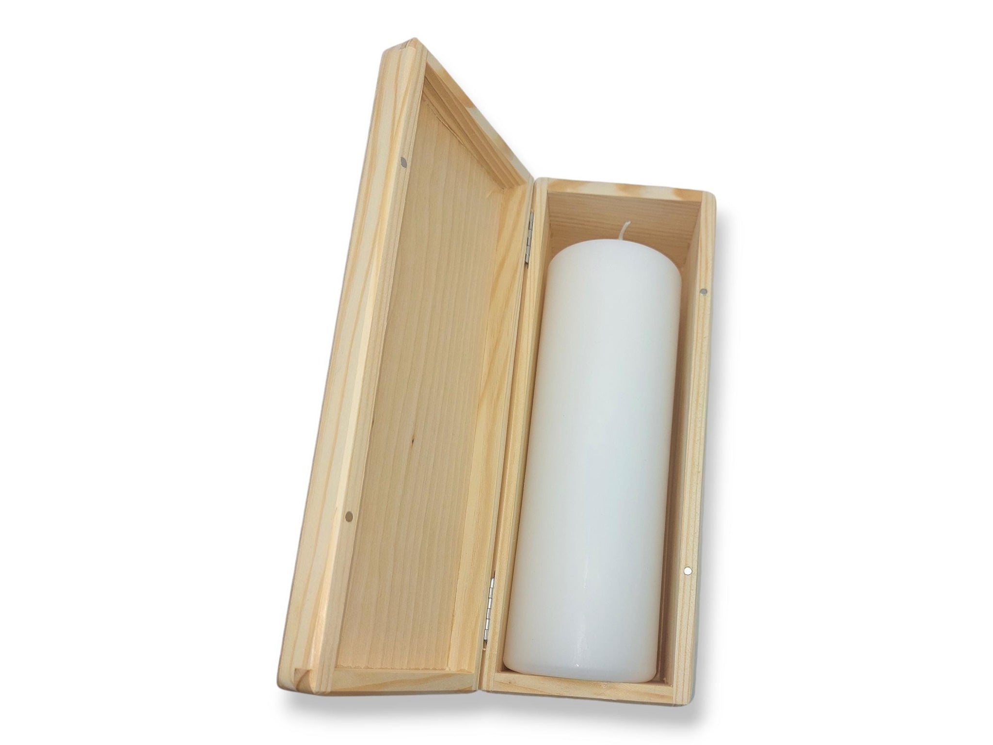 Kerzenbox aus Holz, Aufbewahrungskiste Kerzen, Kerzenkiste