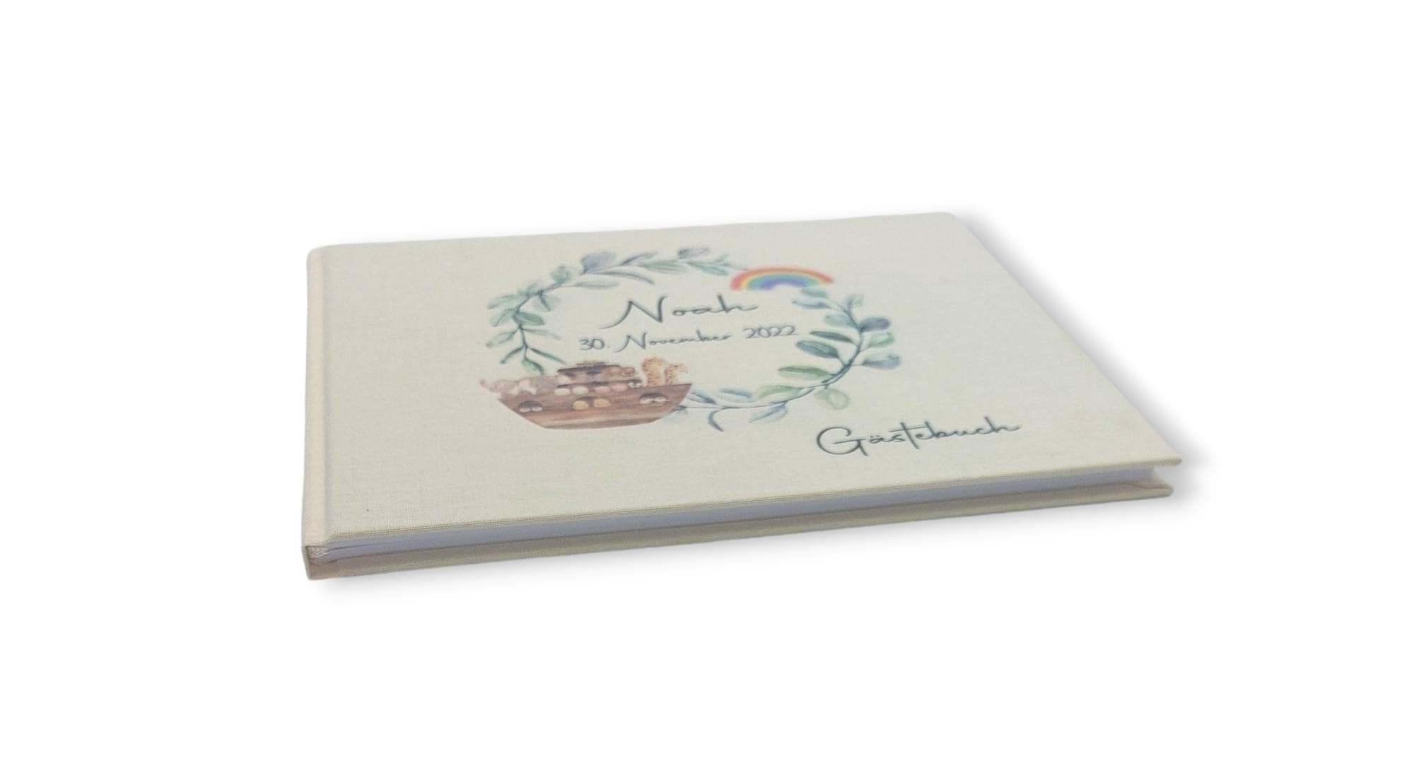 Gästebuch Taufe personalisiert "Arche", Taufgeschenk, Erinnerung Taufe