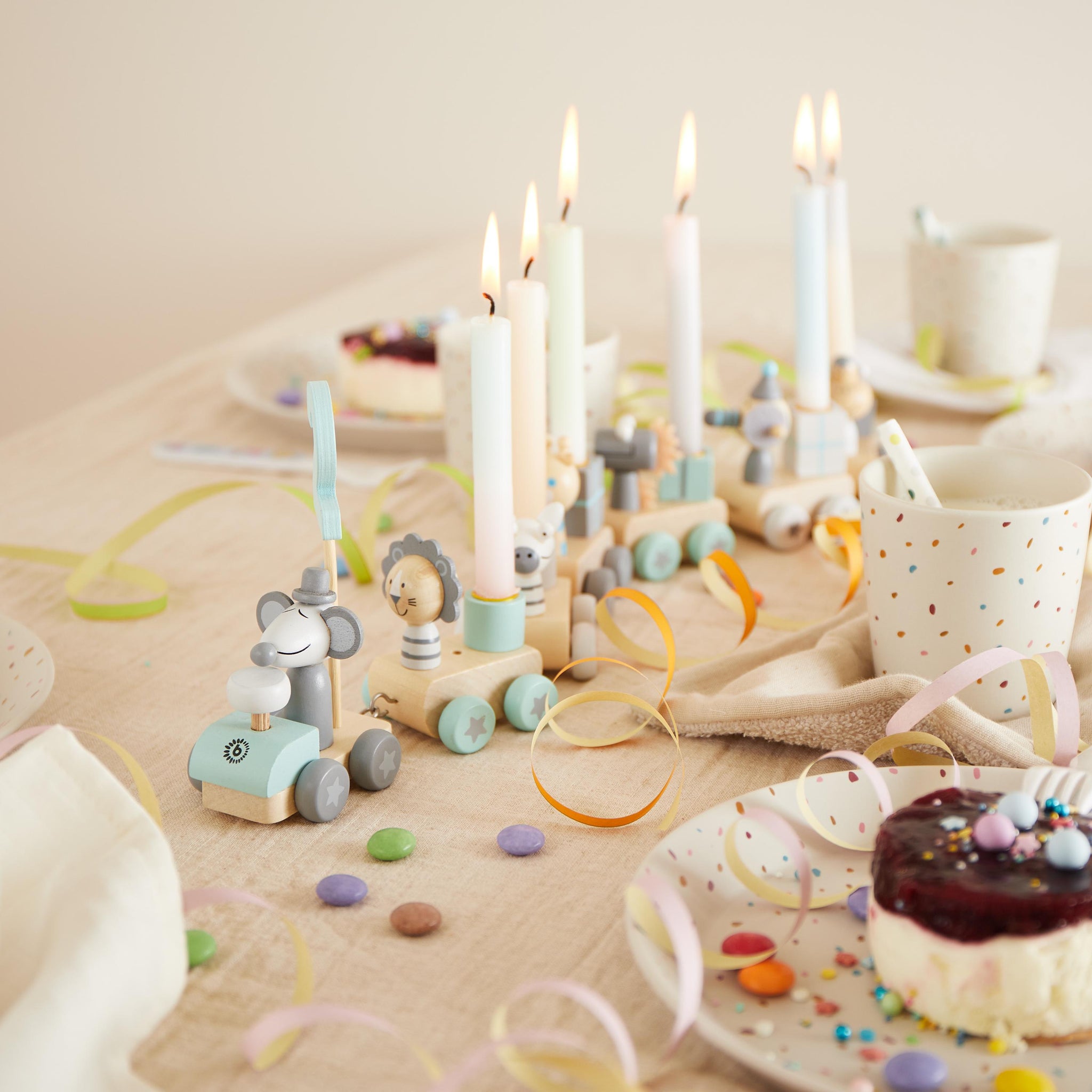 Geburtstagszug mit Zahlen 0-99, blau, Geburtstagszug, Babygeschenk zur Geburt, Geburtstagszug Kerze, Kindergeburtstag Deko, Dekoration
