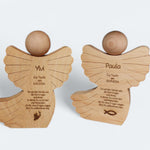 Engel aus Holz mit Gravur, Geschenk zur Taufe, Geldgeschenk, Taufgeschenk, Geldgeschenk Taufe, Erstkommuniuon, Geschenk zur Kommunion