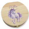 Milchzahndose personalisiert "Einhorn lila"