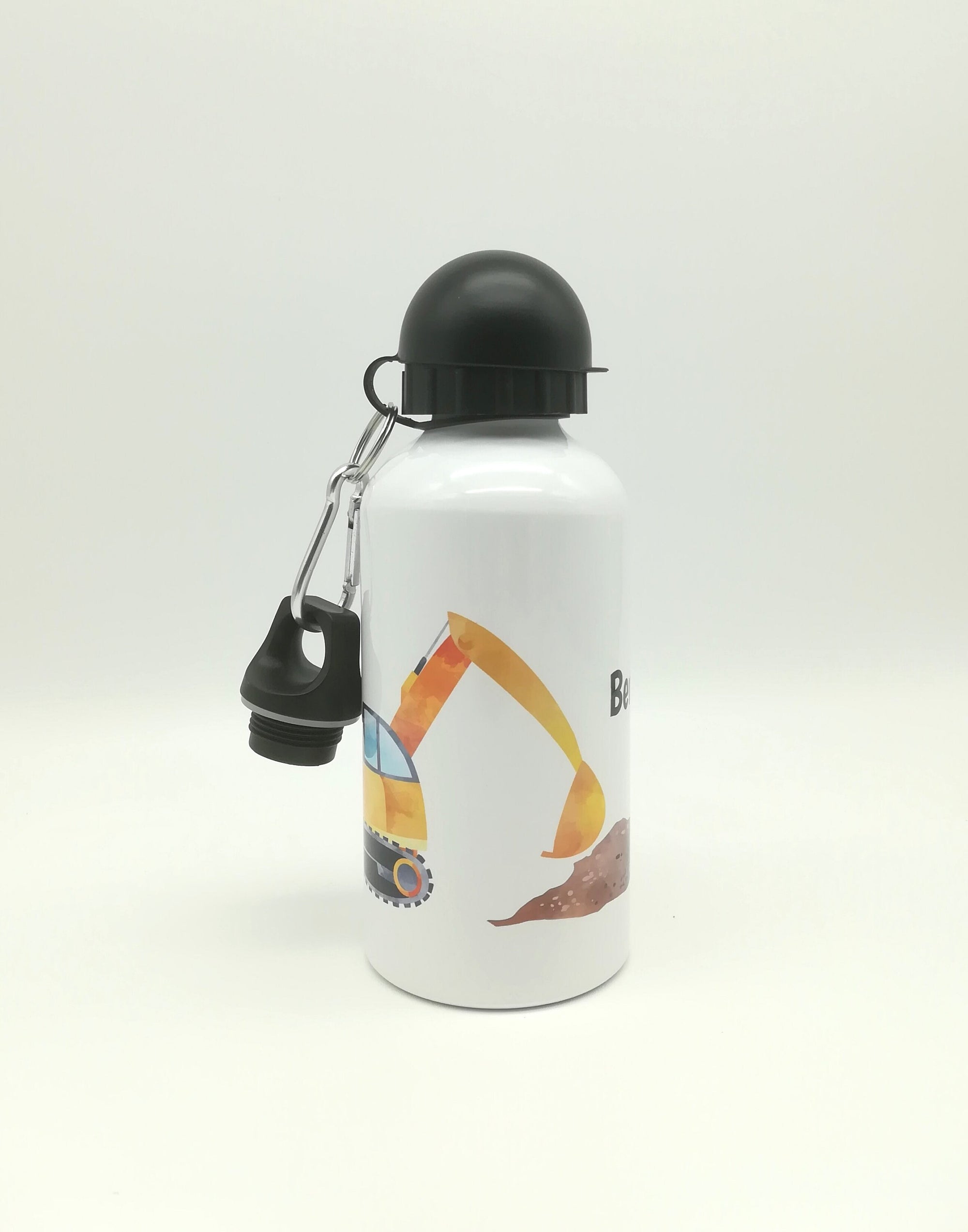 Trinkflasche mit Namen "Bagger" / individuell/ Flasche/ Kinder trinkflasche 500ml/ Kindergarten / Schule