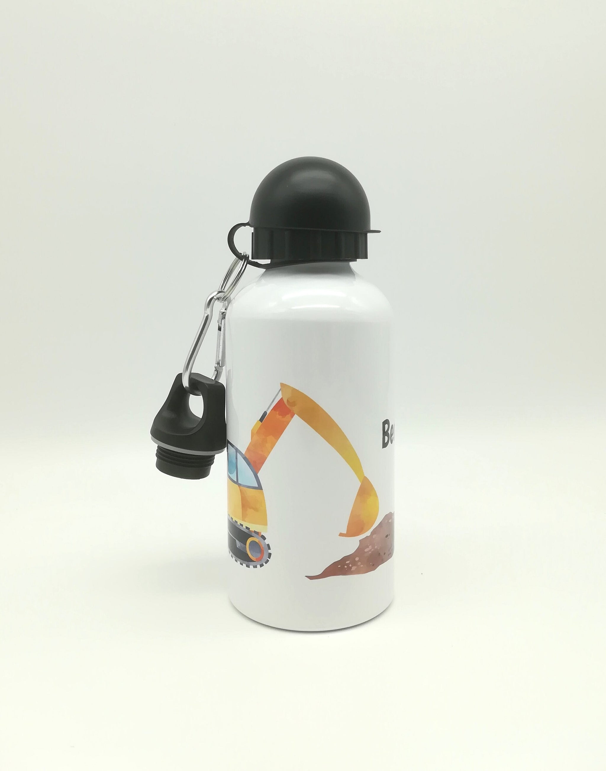 Trinkflasche mit Namen "Bagger" / individuell/ Flasche/ Kinder trinkflasche 500ml/ Kindergarten / Schule
