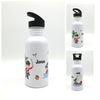 Trinkflasche mit Namen "Pirat"/ Kindergarten/ Schule/ Sport/ 500ml mit Strohhalm