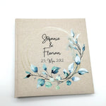 Fotoalbum personalisiert Hochzeit "Goldrahmen Eukalyptus", Erinnerungsalbum, Fotoalbum Geschenkidee, personalisiertes Fotoalbum Hochzeit